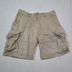 Polo Ralph Lauren Cargo Shorts Mens Size 35 Classic Chino Beige 9.5 Inch Inseam